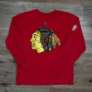 Vintage‎ early 2000s blackhawks kane reebok NHL long sleeve tee